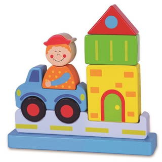 Vigatoys 3d Ahşap Manyetik Puzzle Blok - Şehir Vg-59703