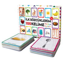 İlk Sözcüklerim Flashcards- Türkçe İngilizce 100 Kelime - 12+ Ay