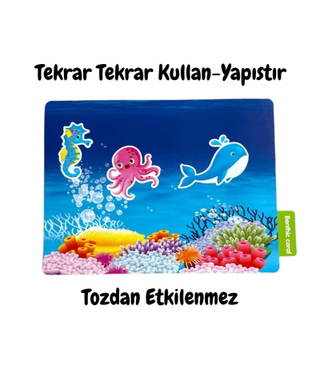 Lino Tekrar Tekrar Kullanılabilen Sticker - Seaworld