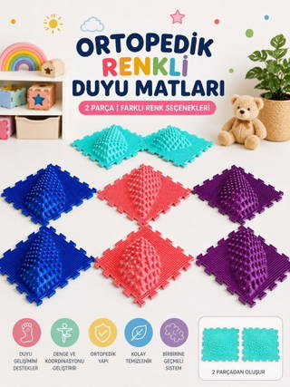 Ortohalı Ortopedik Renkli Duyu Matları- 2 Modüllü Oh021