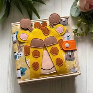 Robokids Montessori Zürafa Keçe Eğitim Kitabı-rbkds53